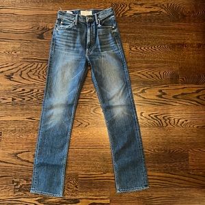 Mother High Waisted Rider Skimp in Cowboys Don’t Cry